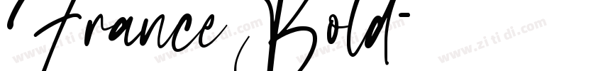 France Bold字体转换